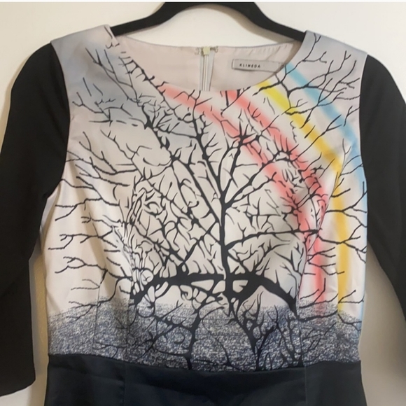 Klimeda Black & White Unique Photo Print Sheath Dress Size Women Size 6 - Picture 4 of 12